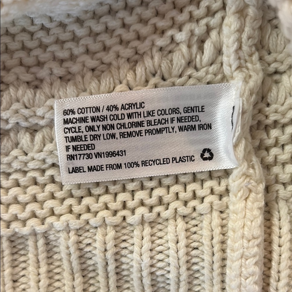 Universal Thread Cream Textured Sweater - Picture 4 of 6